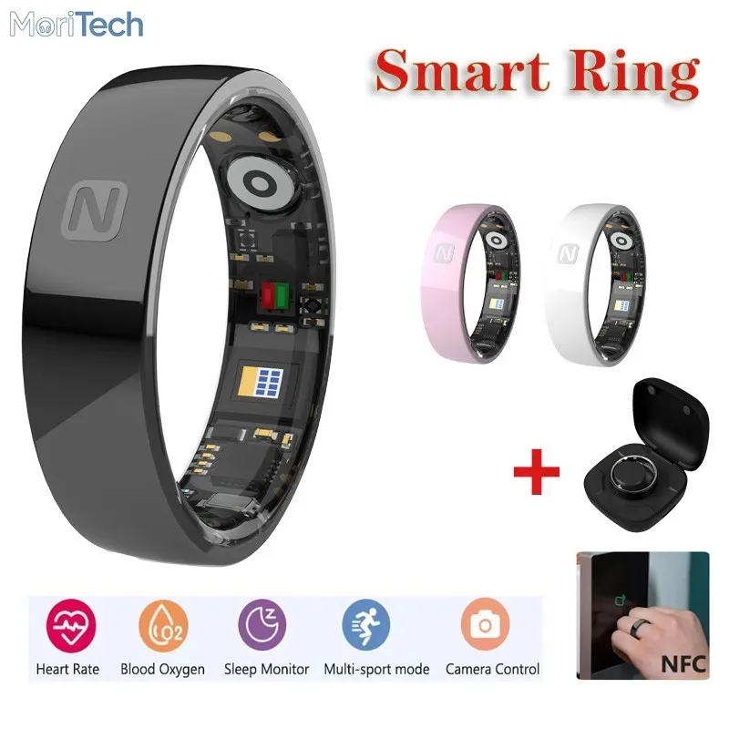 

Умное кольцо MoriTech Ceramic Narrow Smart Ring с NFC, контролем сердечного ритма, давления крови, уровня кислорода, мониторингом сна, водонепроницаемое.