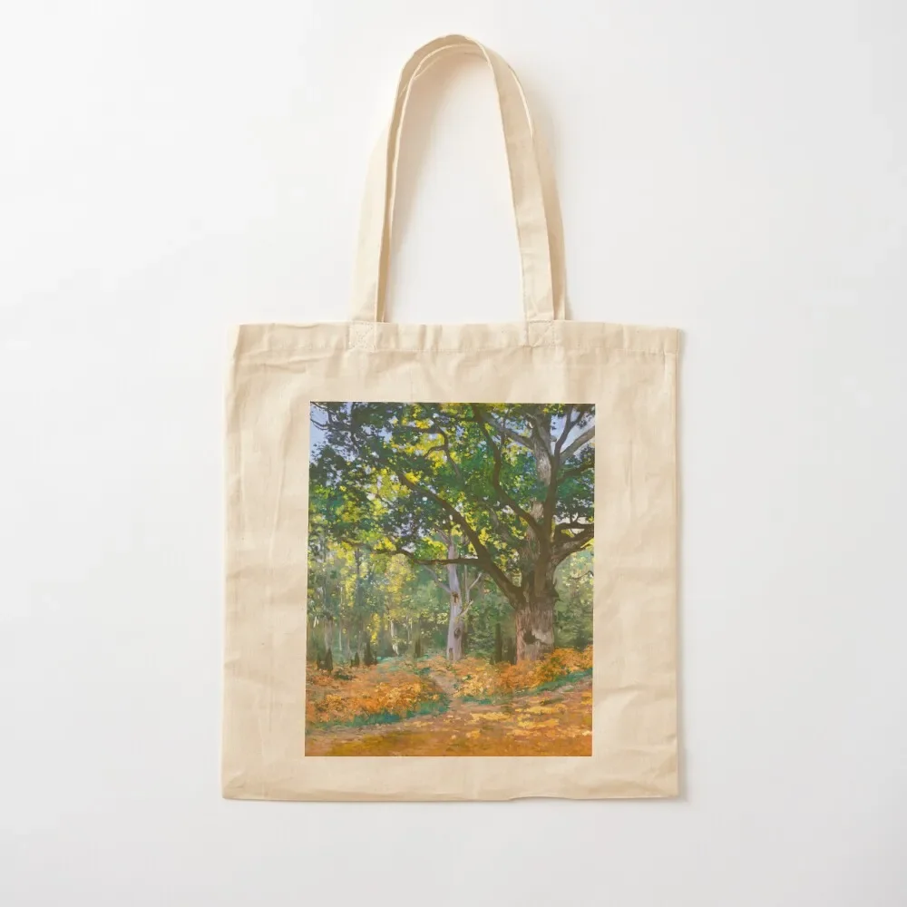 

CLAUDE MONET HD - The Bodmer Oak, Fontainebleau Forest (1865) Tote Bag Gift bag Lady bags personalized tote bag