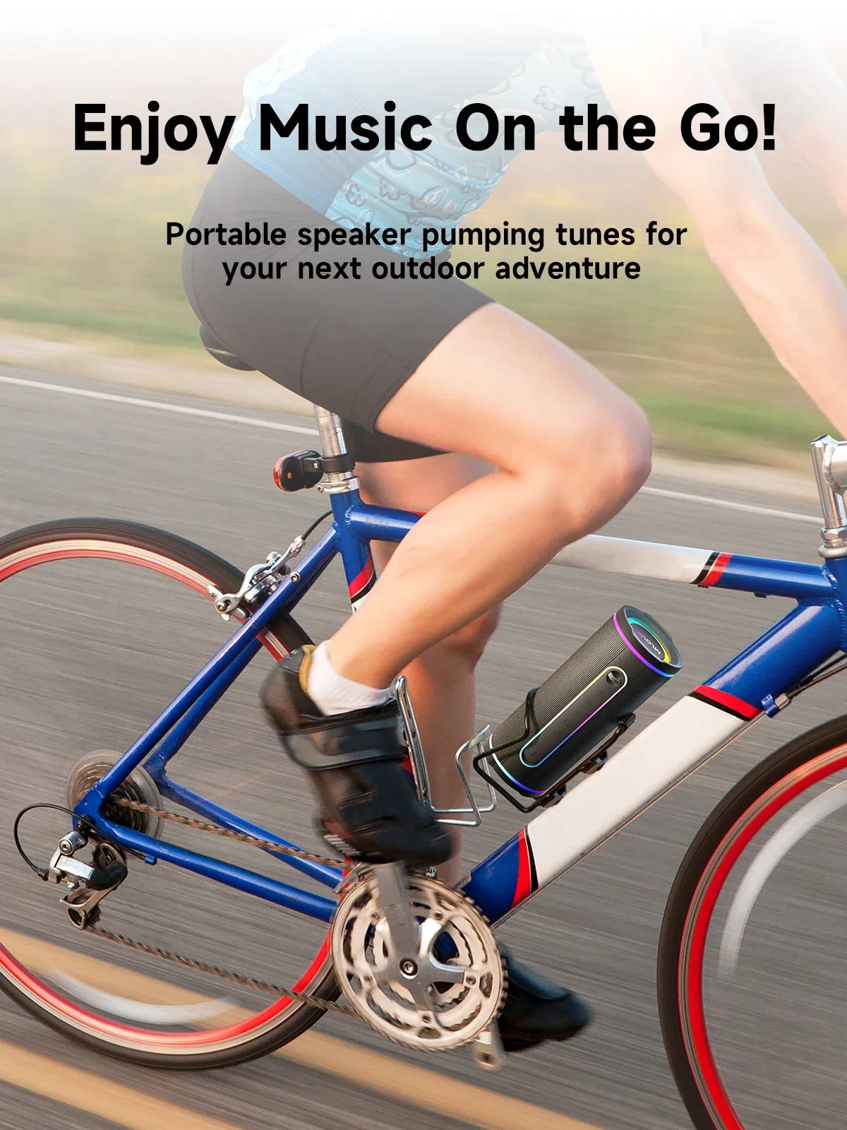 مكبر صوت بلوتوث MLOVE E80 بقوة 30 وات، بلوتوث 5.4، أضواء RGB، مقاوم للماء IPX7، معزز جهير بلمسة واحدة، صوت ستيريو TWS #4