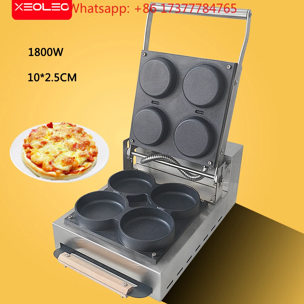 Commercial Pizza Maker 1800W Crepe Maker  Maker 4 Mini  Machine Multifunctional Pancake Machine Non-stick
