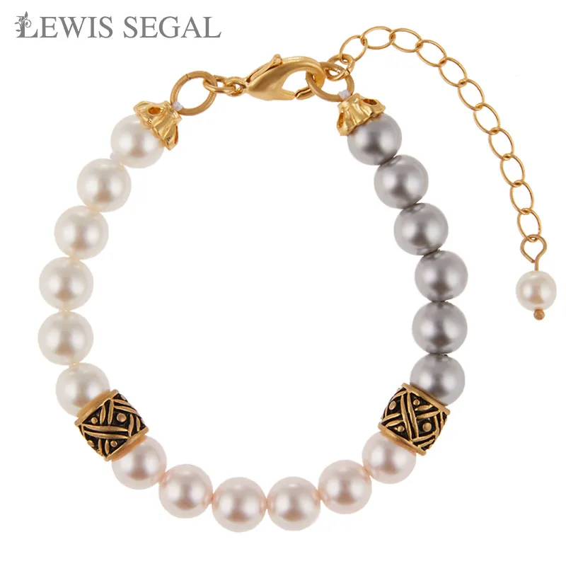 

LEWIS SEGAL 3 Colors Pearls Bracelet for Women Girls 18K Gold Luxury Elegant Party Engagement Versatile Fine Jewelry