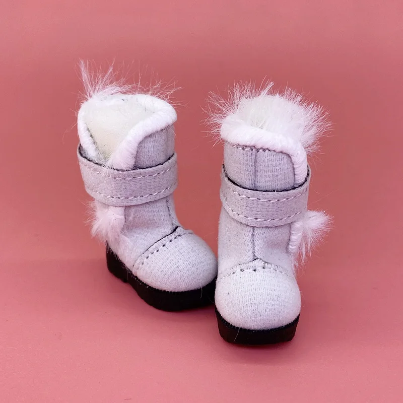 Tilda 3,2 cm Puppenstiefel für Blythe Puppenspielzeug, 1/8 Mini-Lederpuppenschuhe für Blyth Azone BJD, lässige Puppenschuhe, Spielzeugzubehör – Detail 14
