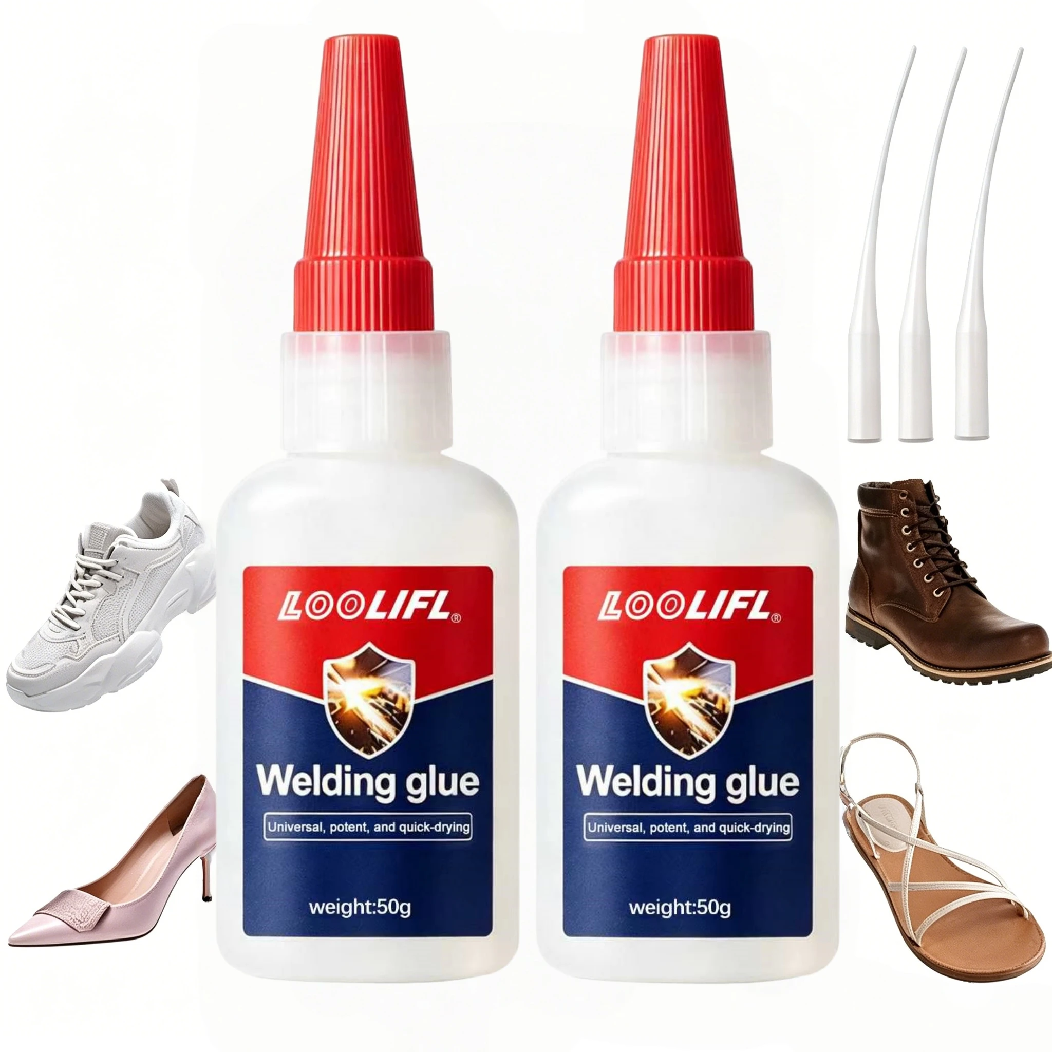 50g Heavy Duty Shoe Repair Glue - Clear Waterproof Super Adh