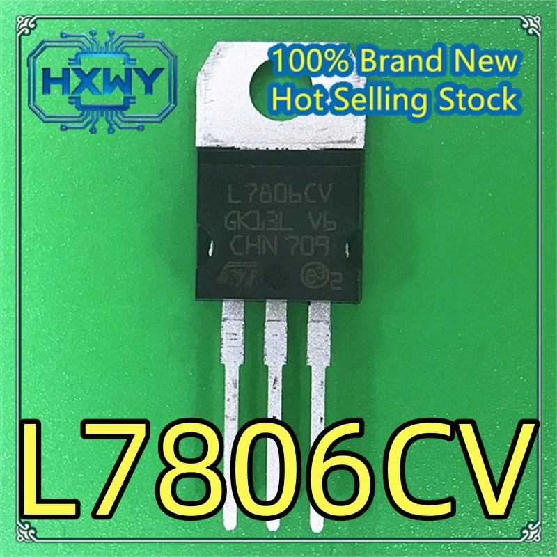 

(5/50 pieces) L7806CV-DG L7806CV L7806 TO-220 voltage regulator imported IC chip brand new original