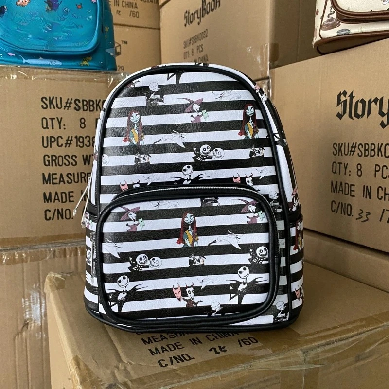 

Anime Original Nightmare Before Christmas Backpack Luxury Brand Women's Backpack Cartoon Cute Schoolbag Kawaii Xmas Gift