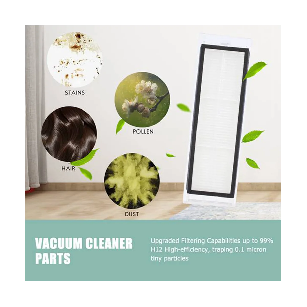 15Pcs for Mi Robot Vacuum Mop 2C STYTJ03ZHM Robot Vacuum Cleaner Parts Main Side Brush Filter Mop Cloth