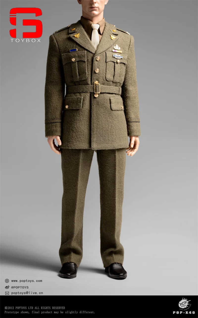 POPTOYS X40 1/6, uniforme de capitaine, costume, vêtements, modèle adapté à 12 pouces AL100046, figurine de soldat masculin, poupées corporelles, en Stock