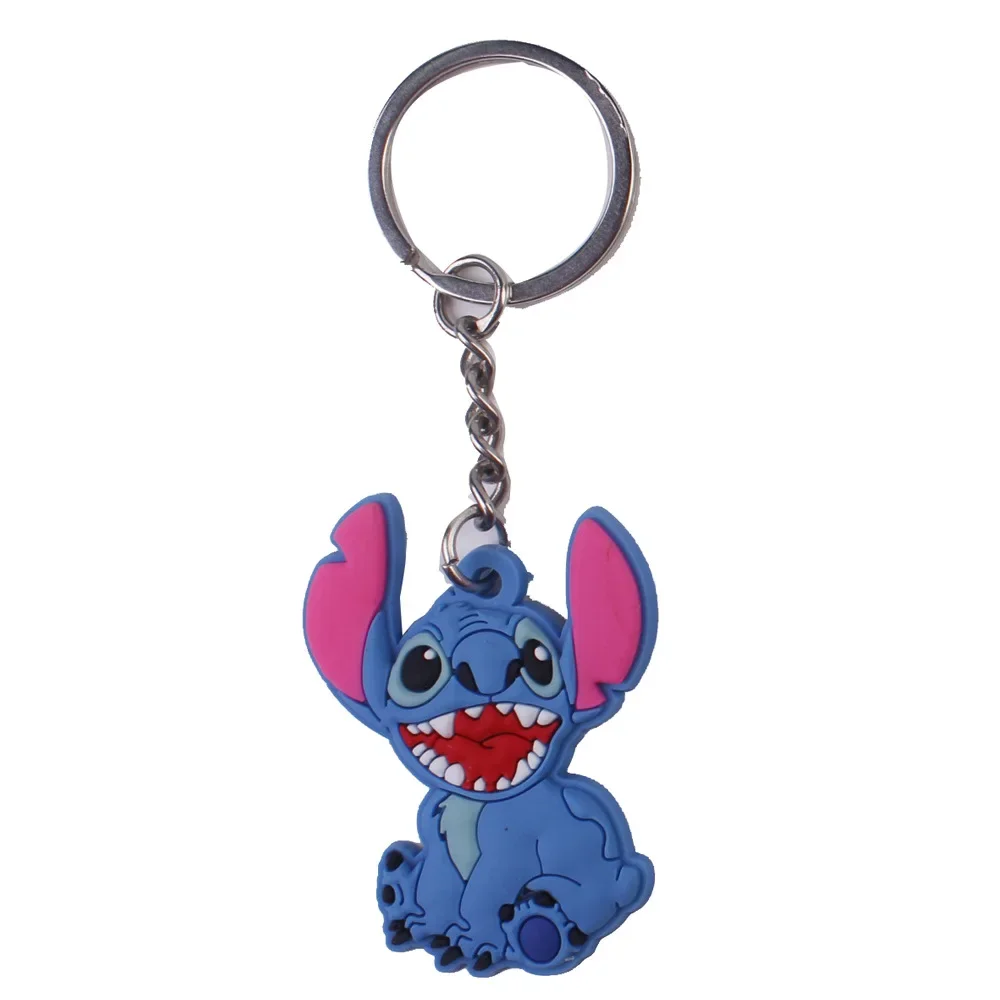 Disney-Lilo & Stitch Keychain para crianças, Figuras de ação fofas, Desenhos animados criativos, Stitch Craft Acessórios, Pendant KeyChain, Presentes surpresa