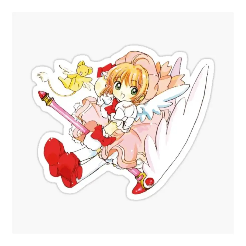 Sakura CardCaptor And Kerberos Sticker Motorcycle Bumper Trunk Laptop Window Vinyl Decals High Quality Car Decoration