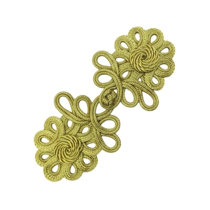 Gold Wire Buckle Secure Durable Knot Fasteners for Costume/Shoes