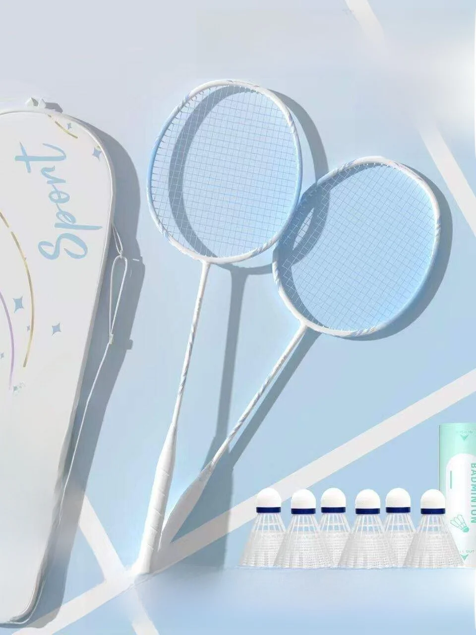 ultra-light-carbon-fiber-badminton-racket-for-women-beginners-professional-durable-single-double-sided-bats-sports-fitness