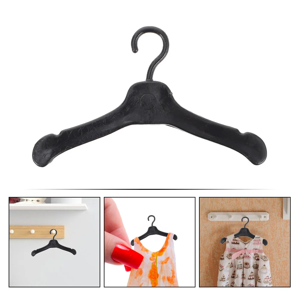 100 stuks hanger mini-hangers meisjeskleding prachtige kleine kledingrek huisbenodigdheden jas voor poppen plastic outfit