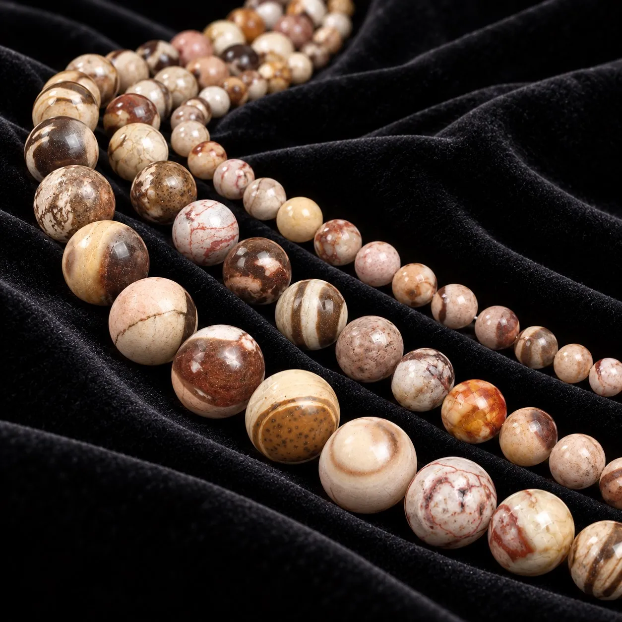 6/8/10mm Natural Australian Zebra Jasper Beads Round Loose Spacer Beads for Jewelry Making DIY Bracelet Necklace Accessories