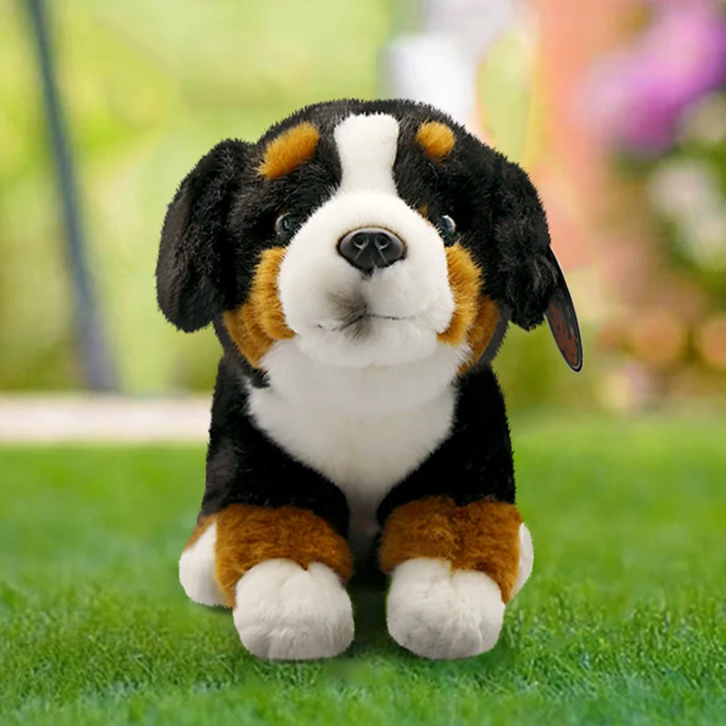 Bernese Mountain Dog 플러시 장난감 부드러운 호주 셰퍼드 박제 동물 강아지 인형 어린이 동반자 선물