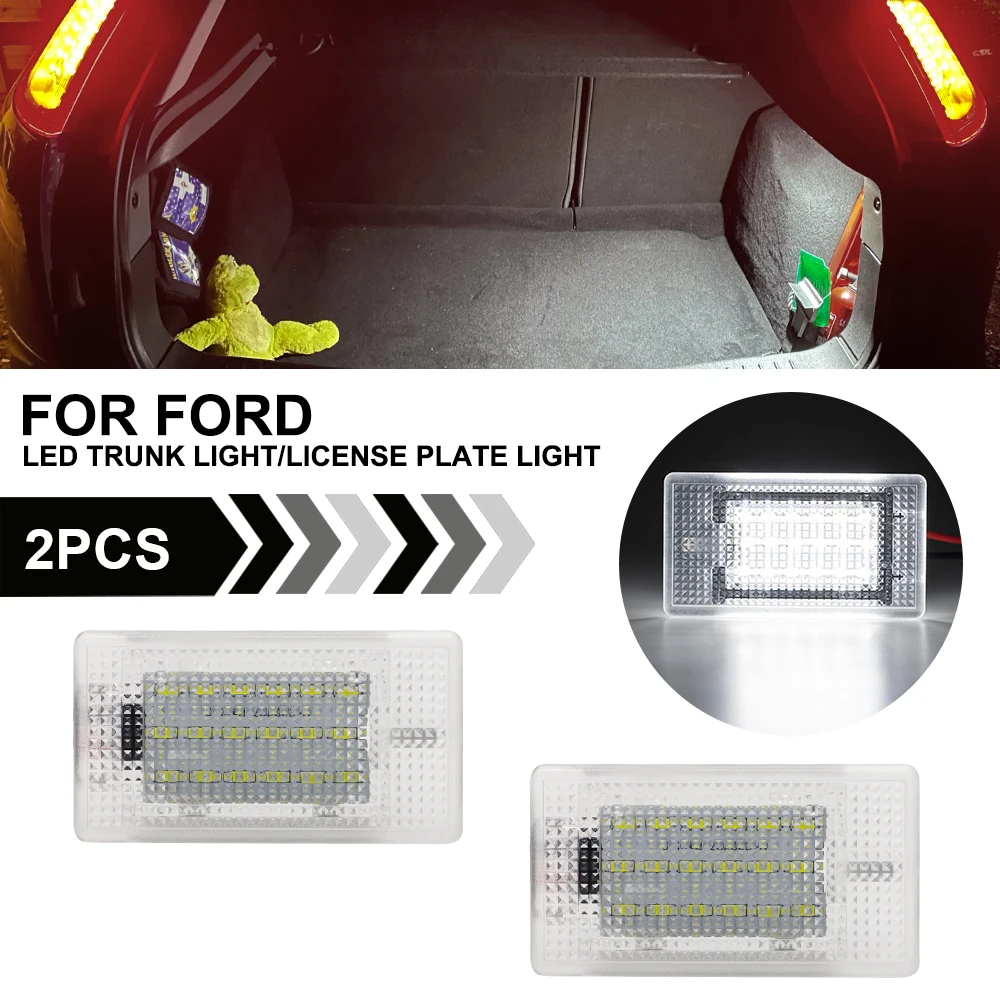 LED Luggage Trunk Light For Ford Focus MK2 MK3 Fiesta kuga B-MAX C-MAX Mondeo Fusion Escape S-Max LED Number License Plate Light