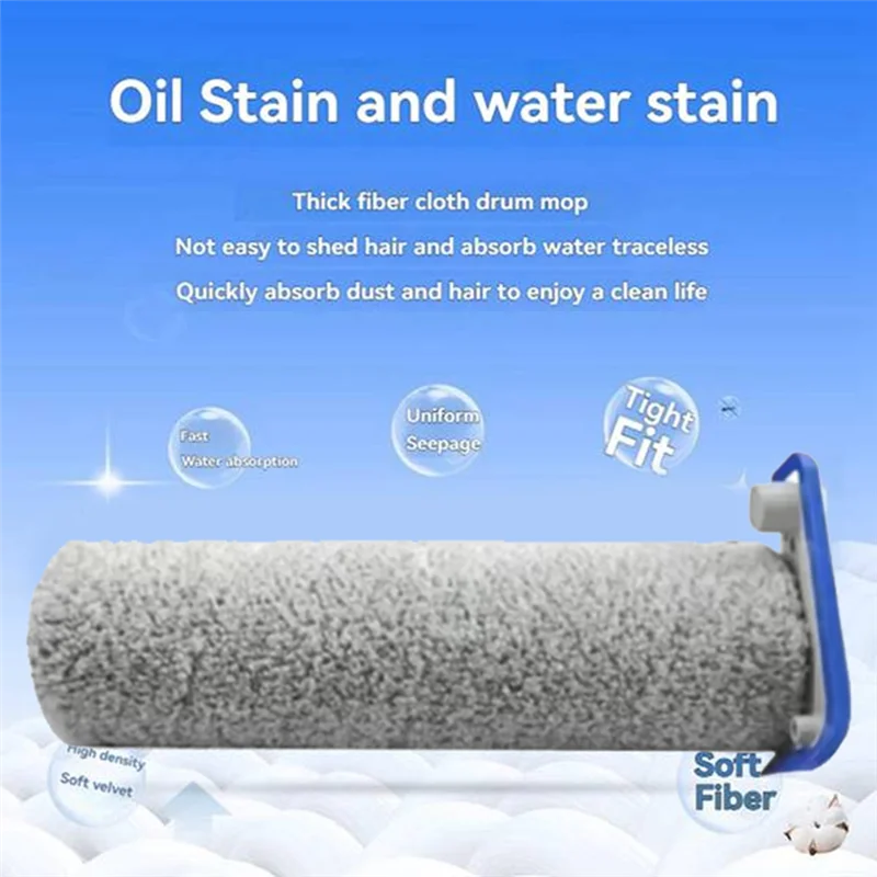 

-ESTR 2PCS Roller Brush For Ecovacs Deebot X8 Pro Omni Vacuum Cleaner Replacement Accessories Efficient Household Cleaning Acces