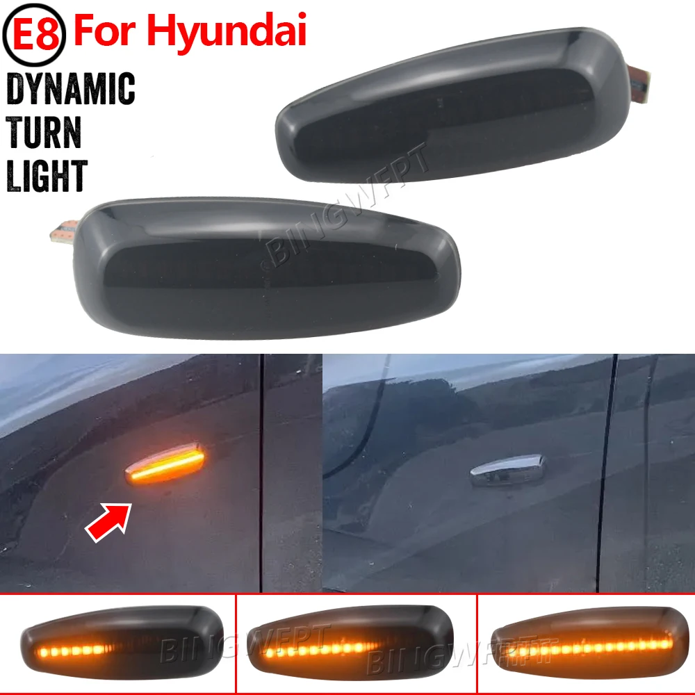 LED Dynamic Side Marker Light Turn Signal Lamps For Hyundai i30 CW FD Grandeur TG Avante Elantra Touring KIA Ceed Carens Rondo