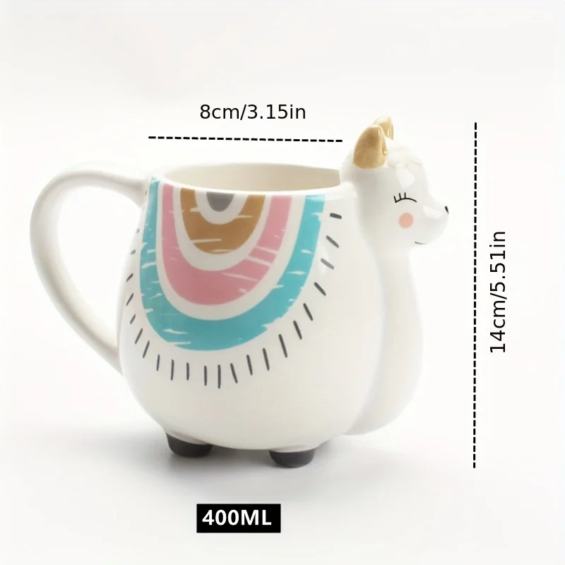 Cute Animal Ceramic Mug Creative Hand Painted 3D Mugs With Handle Coffee Tea Milk Breakfast Cups Nice Gifts