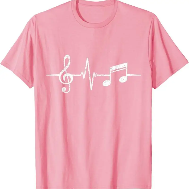 

Heartbeat Музыкальные ноты Музыкант Вещи Забавная музыкальная футболка