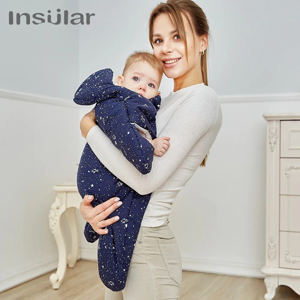 INSULAR Baby Sleeping Bags Starfish Type Infant Warm Sleep Sacks Kid Swaddle Blanket Separated Sleeves Legs Winter 6-20 Months