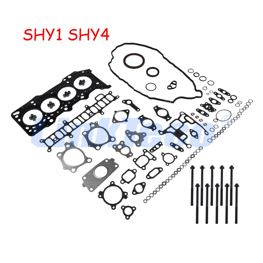 Head Gasket Set Head Bolts Full Gasket Set For 12-21 Mazda 3 6 CX5 2.2 D Diesel SHY1 SHY4 SHY6 8LK1-10-271B SH01-10-135(x10)
