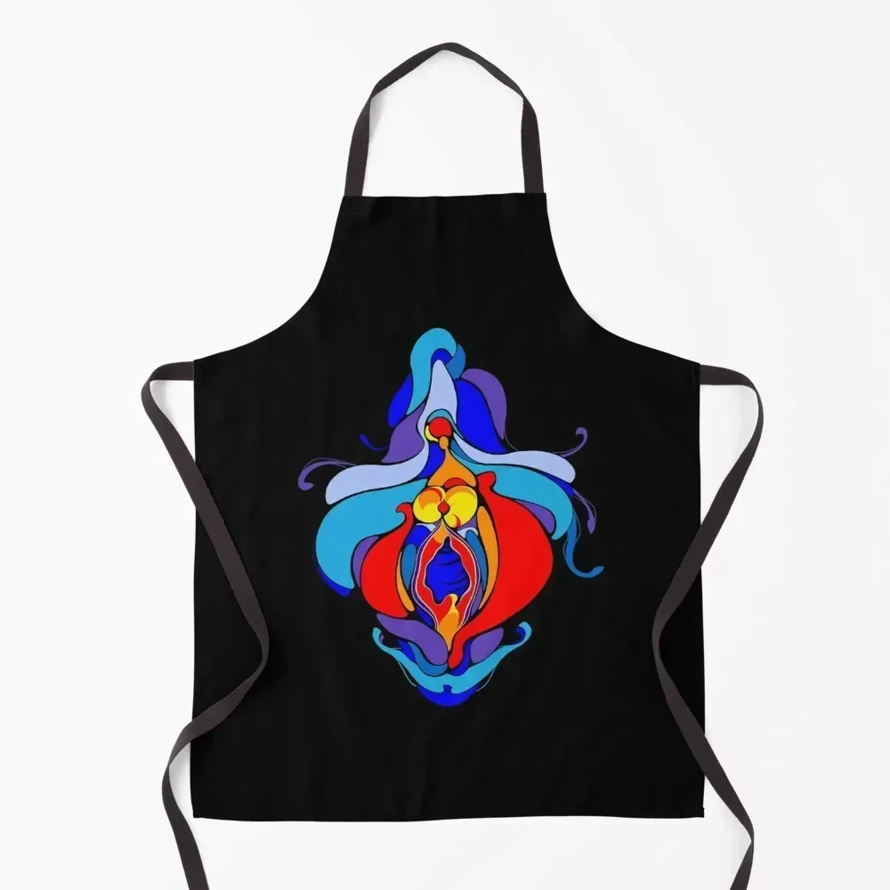 

Passion Flower Apron Customizable Kitchen Utensils Dress For Kitchen Women Apron