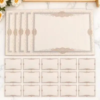 100 ورقة من ورق شهادة الشرف، ورق دبلوم فارغ، بطانة رائعة للشهادات القابلة للطباعة، جائزة المدرسة للدبلومات الأكاديمية