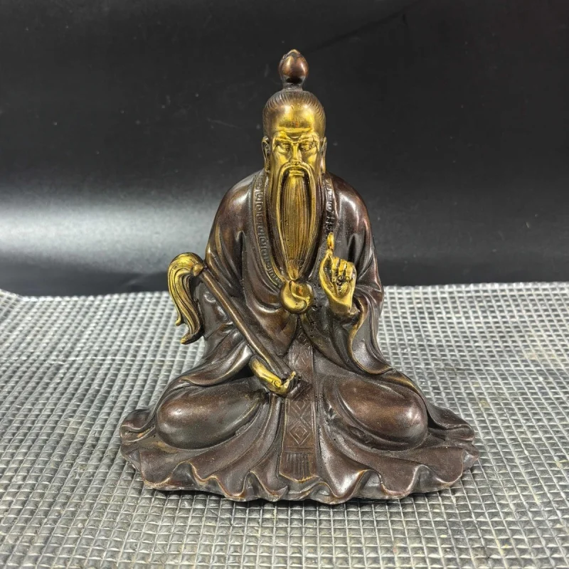 three-pure-immortals-taoist-pure-copper-statue-yuan-shi-taishang-laojun-home-use-ancestor-worship-copper-statue-ornament-home-et