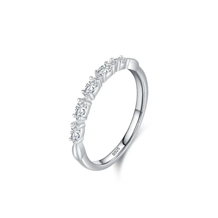 

S925 Sterling Silver Female High-Grade Light Luxury Elegant Index Finger Ring