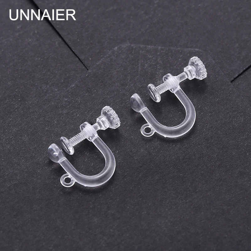 UNNAIER 2/10 Pc Resin screw ear clip Accessories ear cuff Fake ear piercing jewelry ladies clip earrings without holes