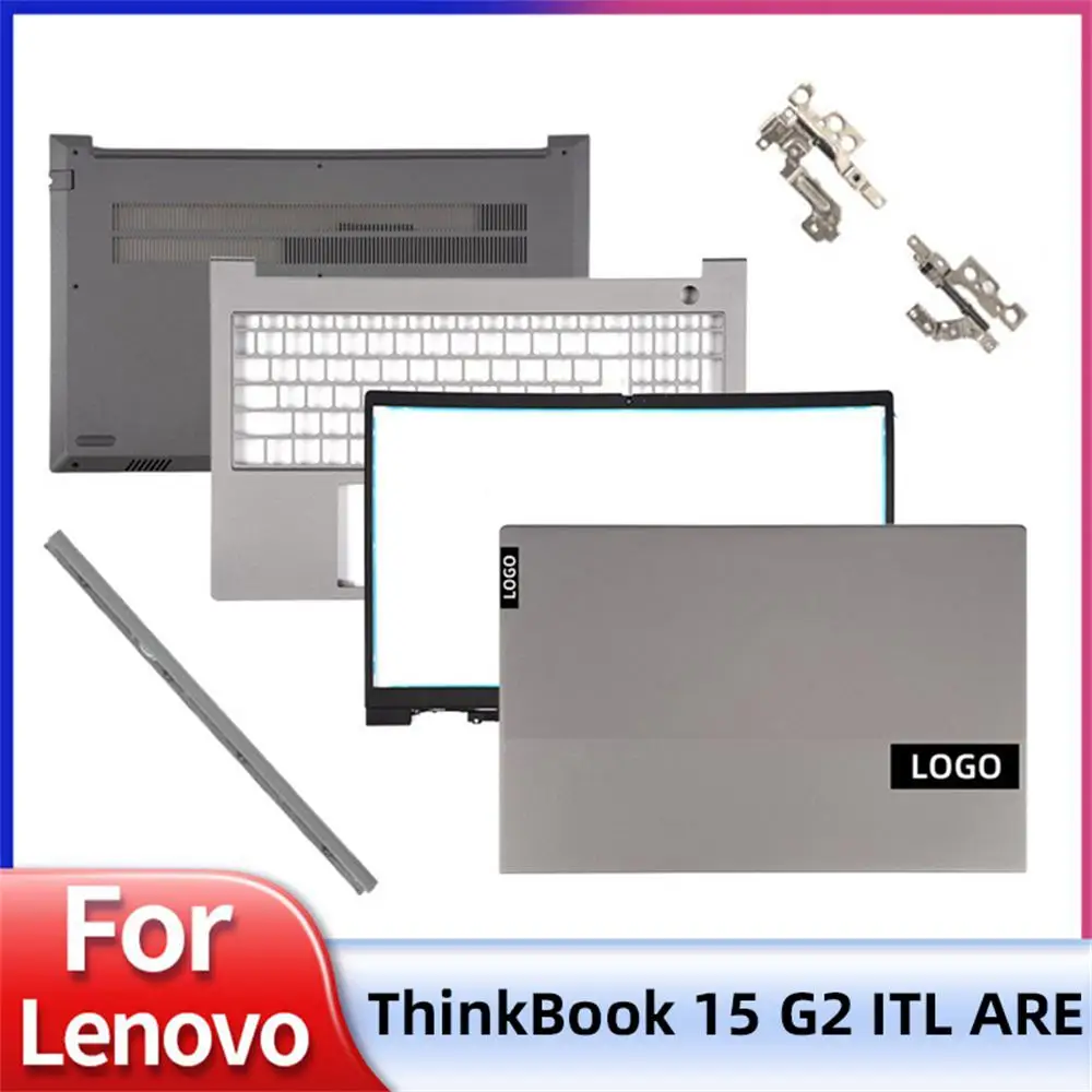 

New Original 5CB1B34809 LCD Back Cover Bezel Palmrest Bottom Case Hingecover For Lenovo ThinkBook 15 G2 ITL ThinkBook 15 G2 ARE