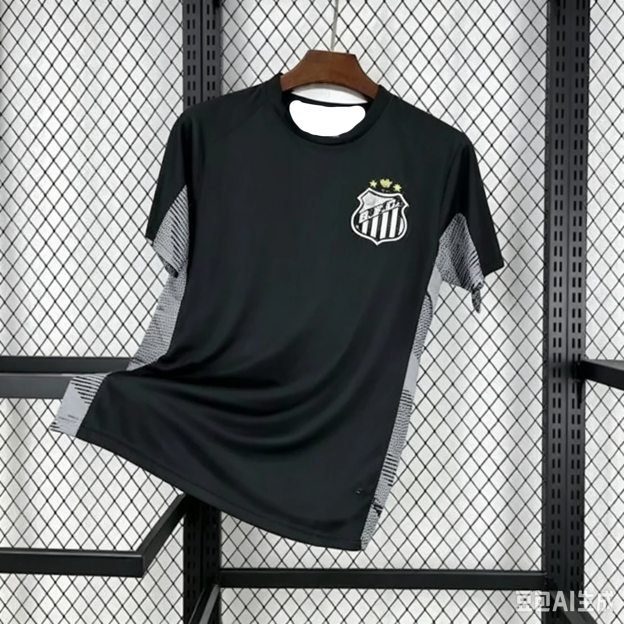 FamilyMatching Santos FC Football Jersey Collection Quick Dry Short Sleeve Fan Sports Training Top
