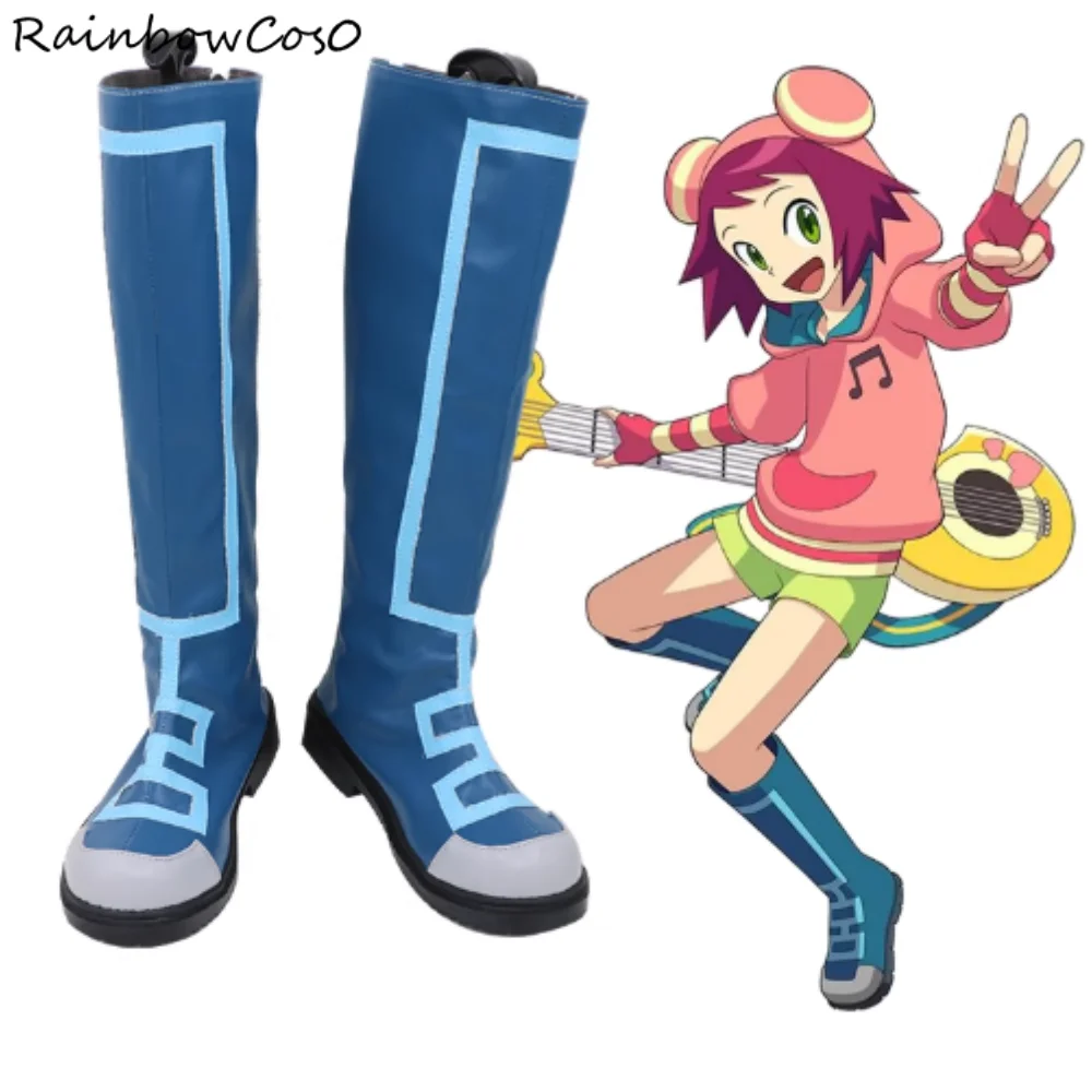 

Hibiki Misora Shooting Star Rockman Megaman Starforce Cosplay Shoes Boots Game Anime Party Halloween RainbowCos0 W5086