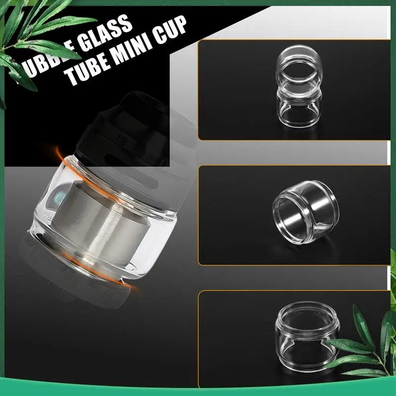

(NEW) 10Pcs Clear Bubble Glass Tubes Mini Cups For Zeus Sub Ohm Tank Repair Parts Accessory
