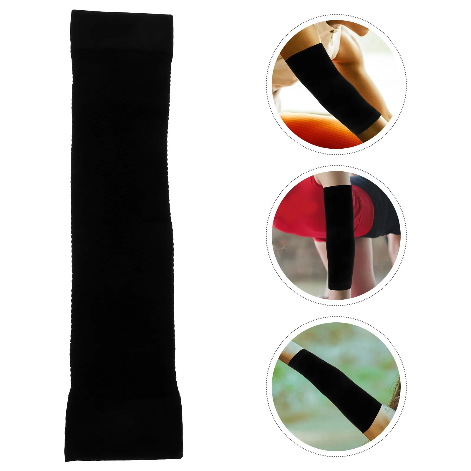 

1 Pair Elastic Arm Sleeves Compression Thin Skin Protective Arm Covers Lightweight Breathable Scar Concealer Workout Yoga Sports
