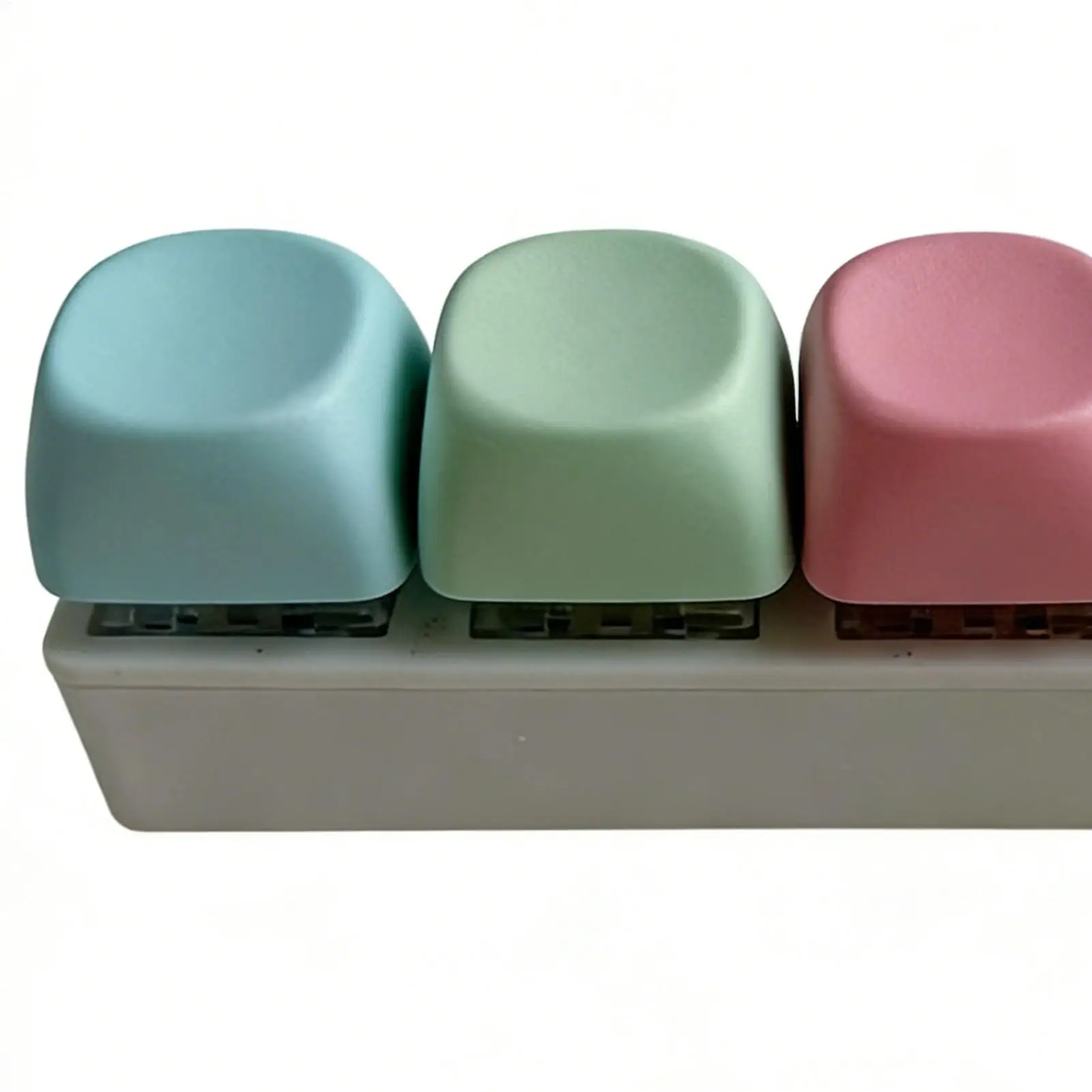 4-toetsen knop Keycap Fidget sleutelhanger toetsenbord Clicker speelgoed toetsenbord kubus speelgoed voor volwassen geschenken om de pastijd te verlichten