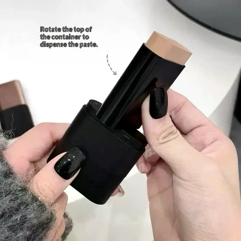 브러쉬가 포함된 파운데이션 스틱, 다크서클을 위한 오래 지속되는 메이크업 베이스 컨실러, 완벽한 커버력