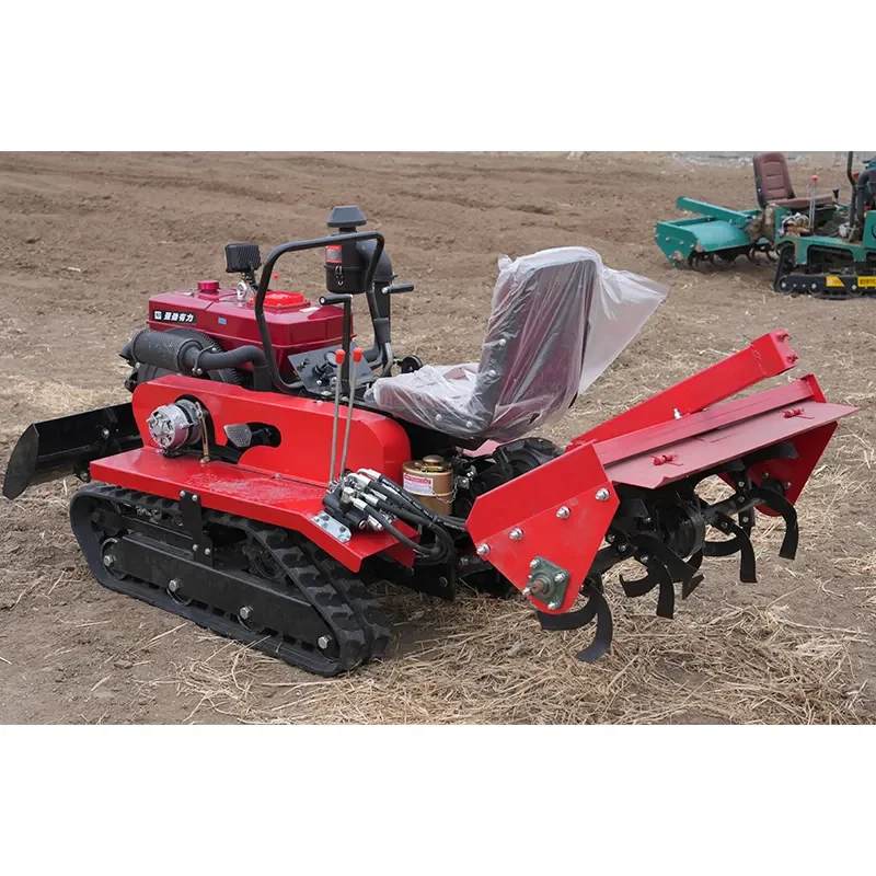 Forniture di fabbrica Tipo di binario per frutteto agricolo Aratro Trattore multifunzionale a binario piccolo da 35 cavalli