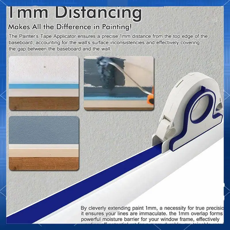 

Профессиональный набор аппликаторов для малярной ленты - диспенсер для малярной ленты Blue Painter S, 25 мм для точных проектов покраски