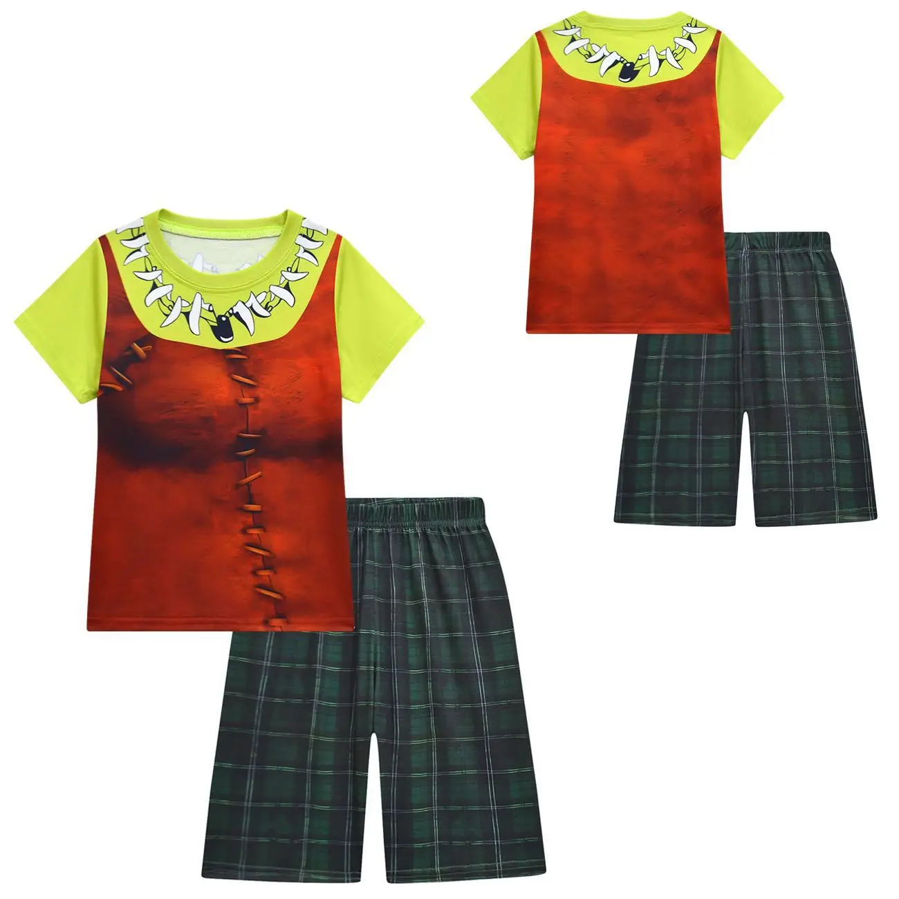 Halloween Fiona sheks Costume Cosplay per bambini ragazzi pigiama estivo maglietta a maniche corte + pantaloncini Set di abbigliamento sportivo