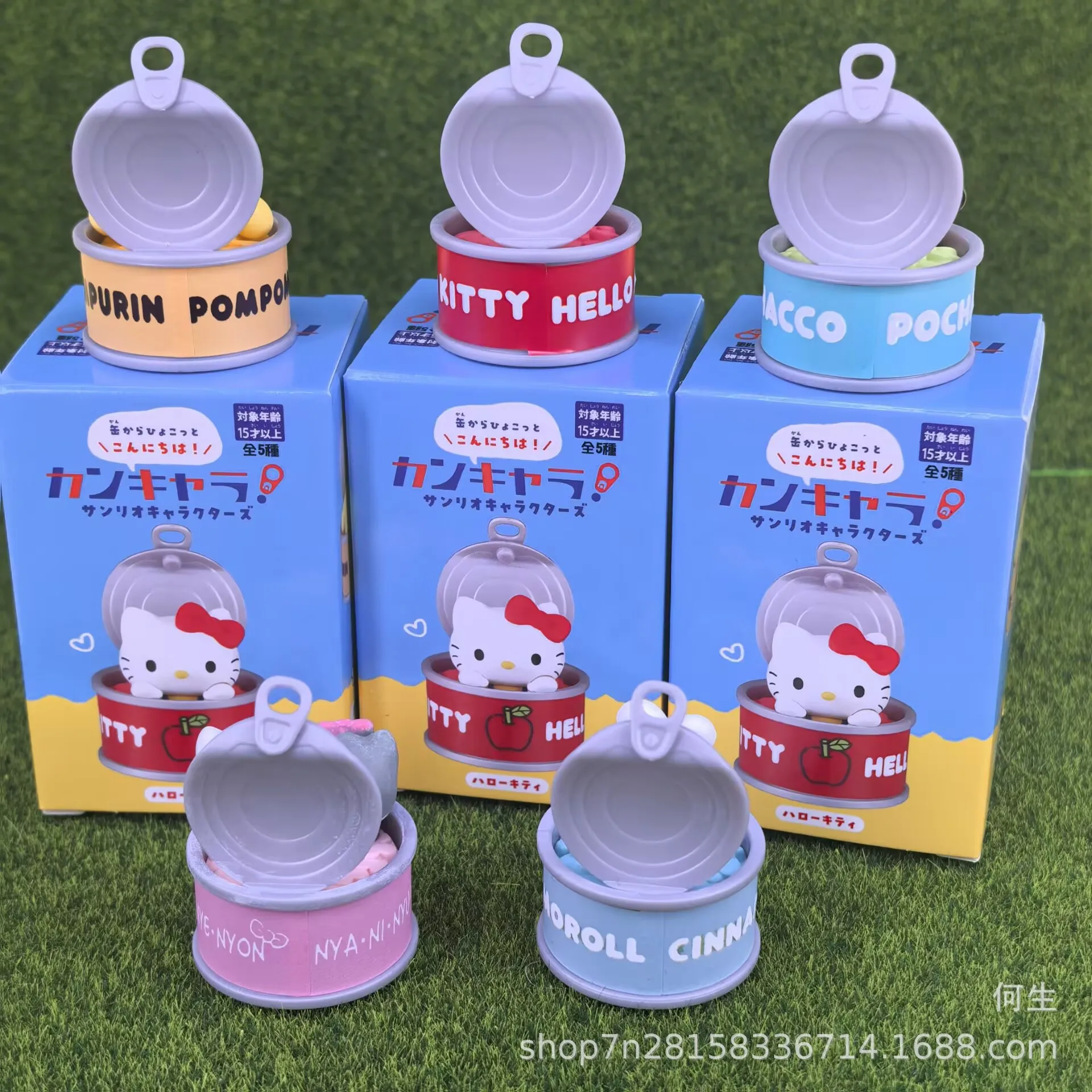 Niedliche Sanrio-Figuren in einer Dose: Hello Kitty, Pompompurin Mystery Blind Box Geschenke, Spielzeugmodelle, Anime-Figuren, Sammelornamente – Detail 4