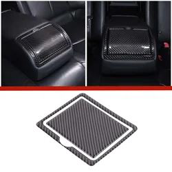 For Infiniti G25 G35 G37 2007-2013 Soft Carbon Fiber Car Rear Row Hidden Switch Panel Sticker Decoration Car Accessories