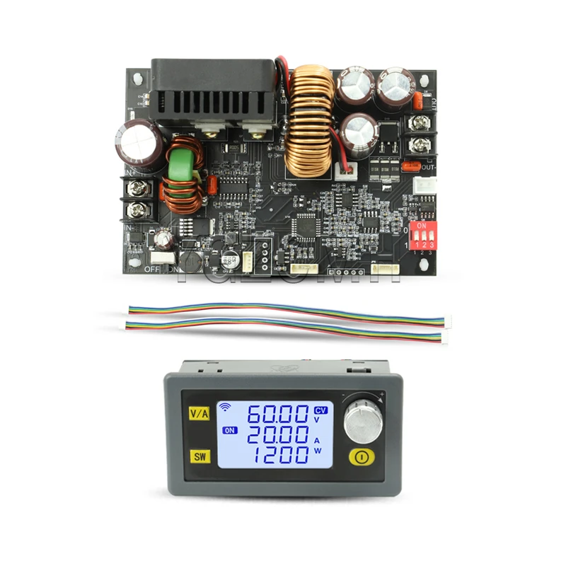 DC6-70V To 0-60V 20A/15A CNC Adjustable DC Regulated Power Supply CV CC Step-down Module Serial Communication