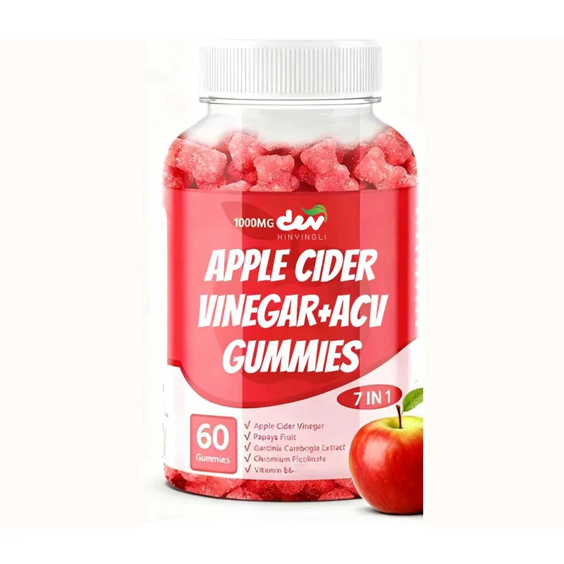

Apple Cider Vinegar Gummies, Ketogenic Friendly, Vegetarian, Gluten Free, 60 Gummies