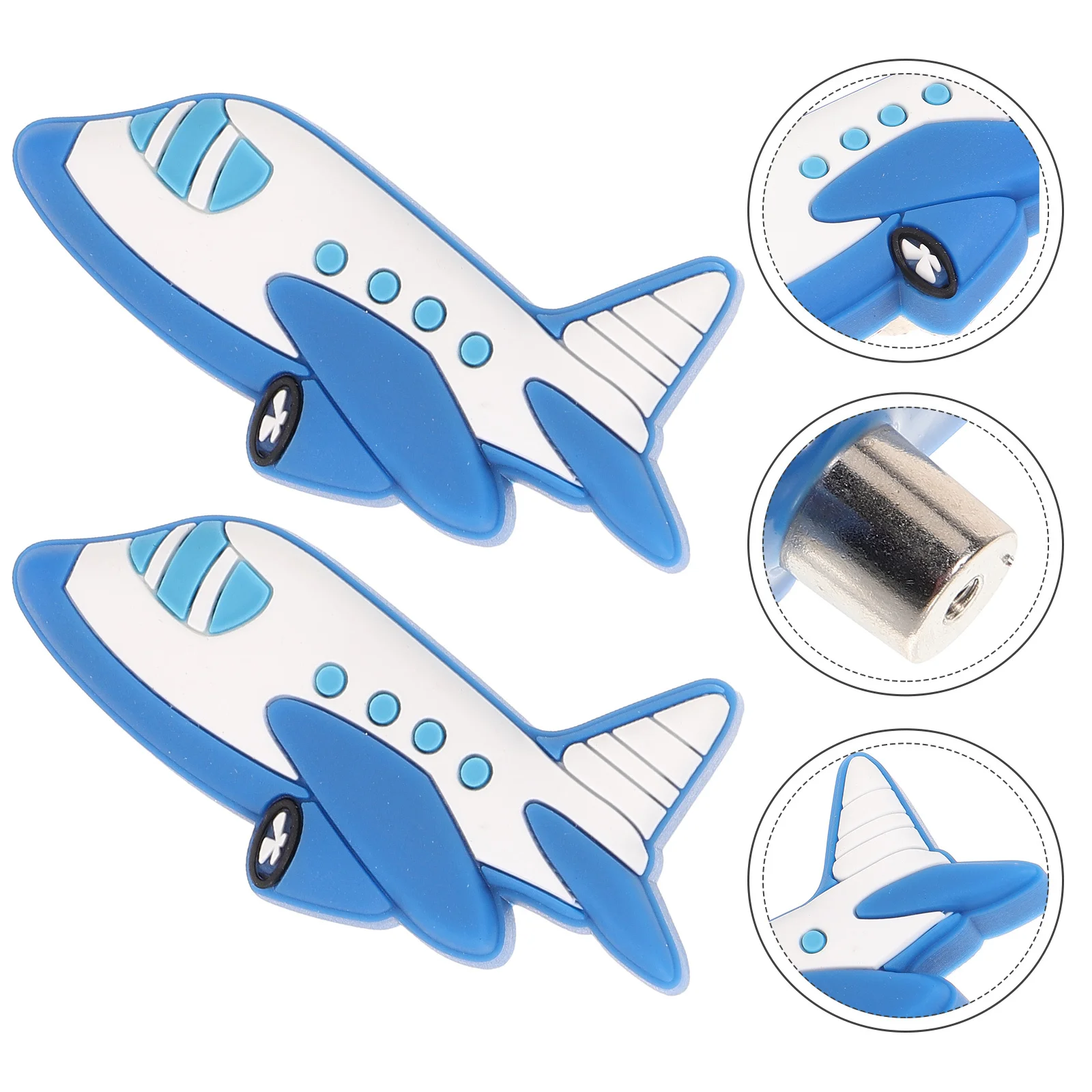 

2Pcs Plane Shape Drawer Pulls Plastic Cabinet Handle for Furniture Dresser Room Non Slip Pull Handle Replacement Parts