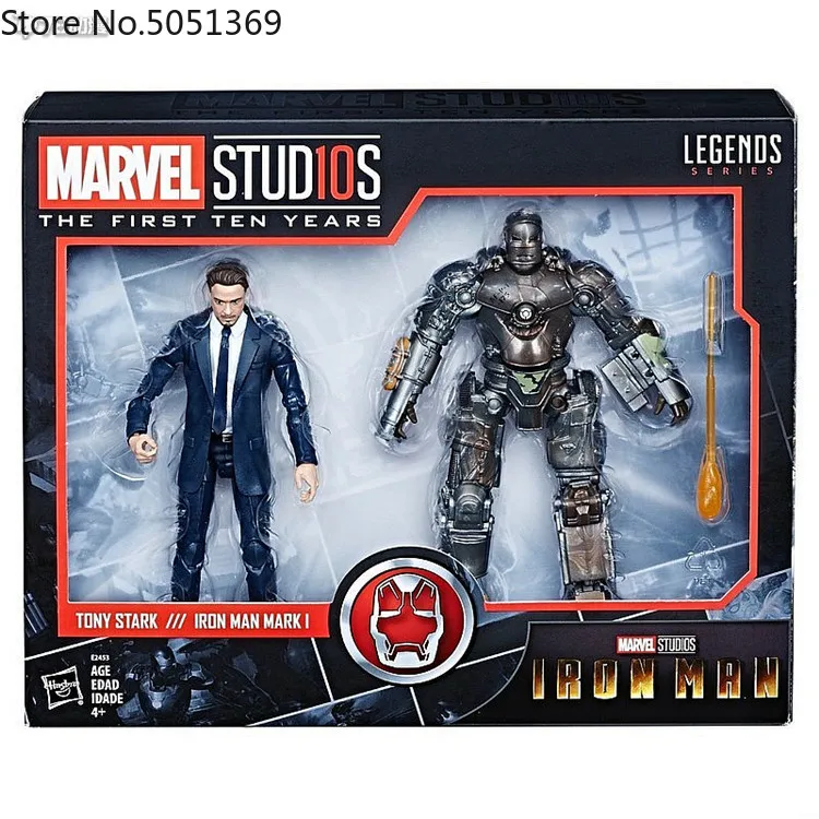 

Marvel Legends Anime Classic Marvel Iron Man MK1 7" Movie PVC Action Figure Ironman Tony Stark Legends Original Toy Doll Model