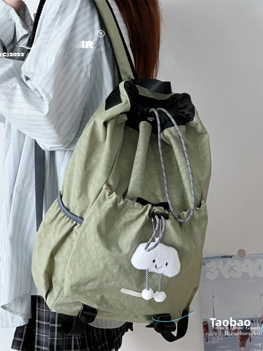 ex Lightweight Dstring Bapa Sports Climbing Travel Bag Small up Tour College Student Bookbag Big Orange 