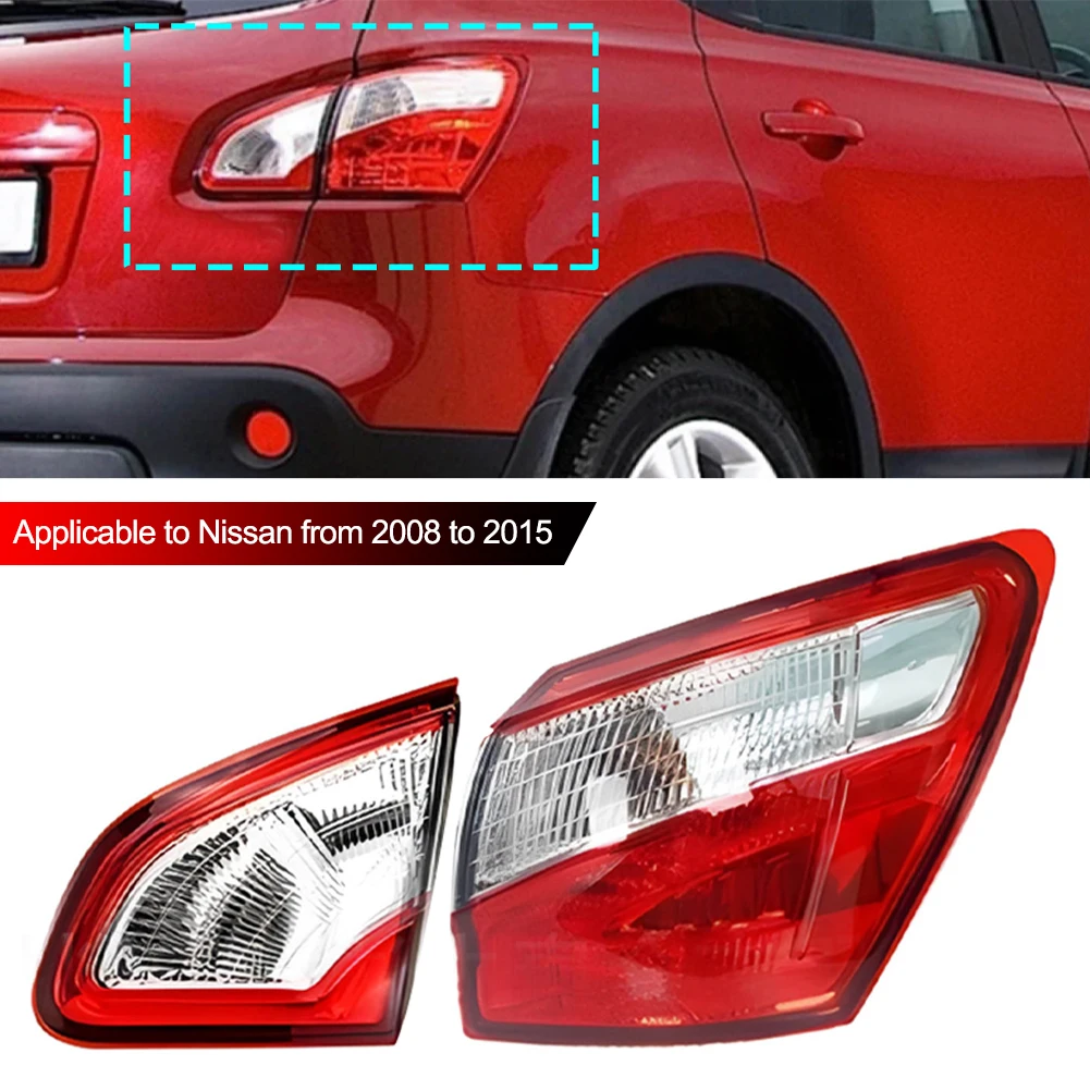 

Car Rear Tail Light Outer Inner Brake Fog Lamp Accessories Car Warning Running Light For Nissan Qashqai 2008-2015 EU Version