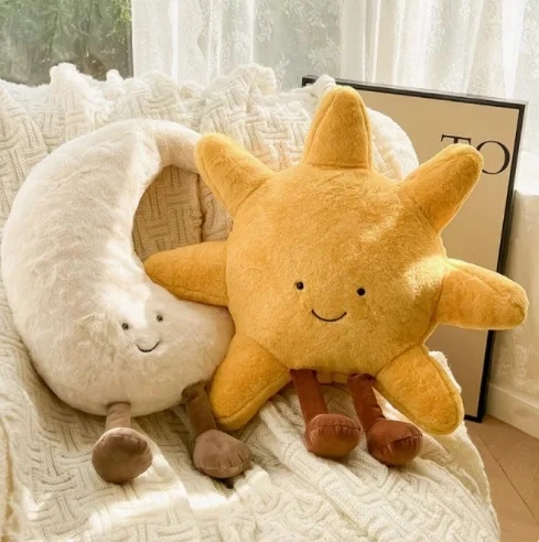 Simpatico cartone animato Sole Cuscino Divano Soggiorno Decorazione Luna Cuscino Bambola Ragazza Regalo Bambini Coaxing Dormire