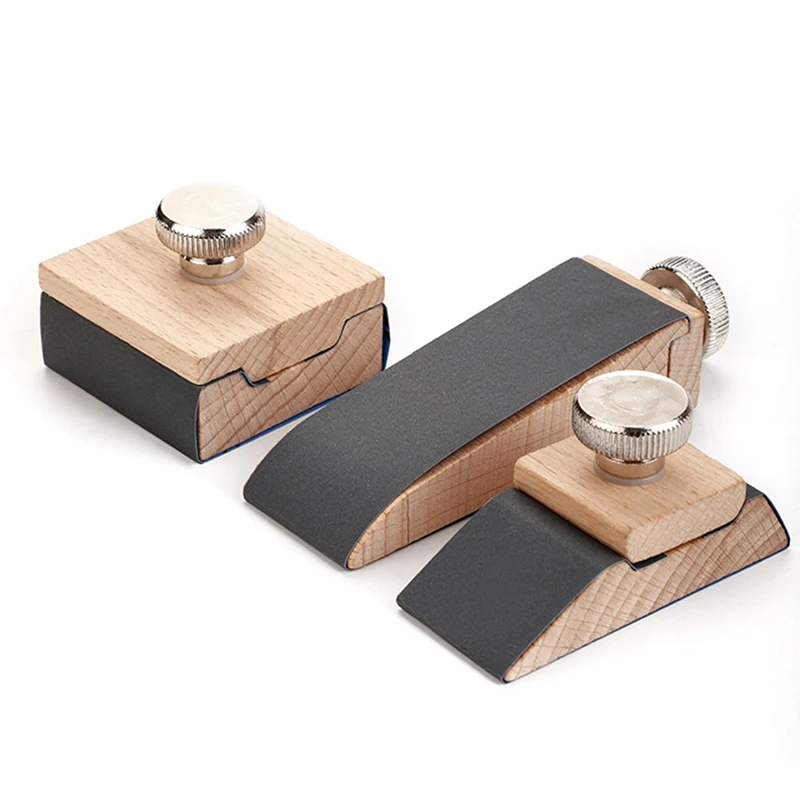 6Pcs Manuelle Schleifpapier Schleif Block Leder Kanten Werkzeug Polieren Papier Rack Nähen Zubehör DIY Hand Werkzeuge